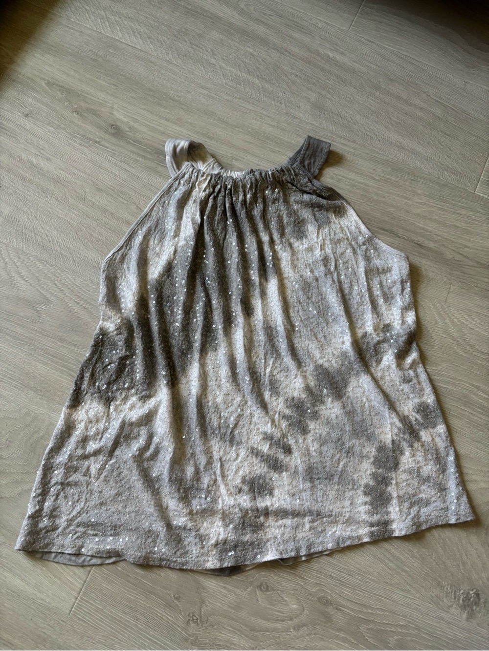 Sparkly tye dye tank